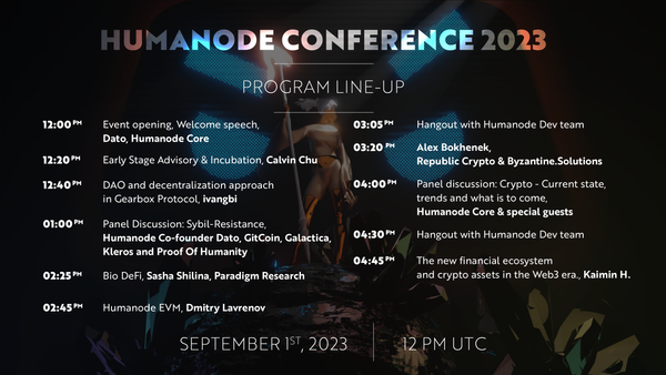 Get Ready, Only 3 Days Left Until Humanode Conference 2023!