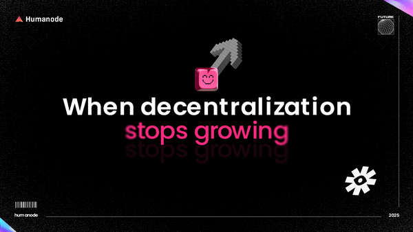 When decentralization stops growing, you have to look at what’s missing