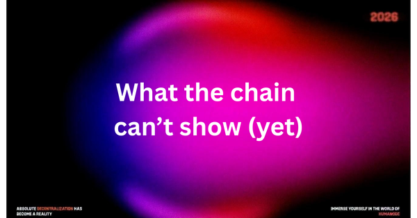 PoBU: What the chain can’t show (yet)